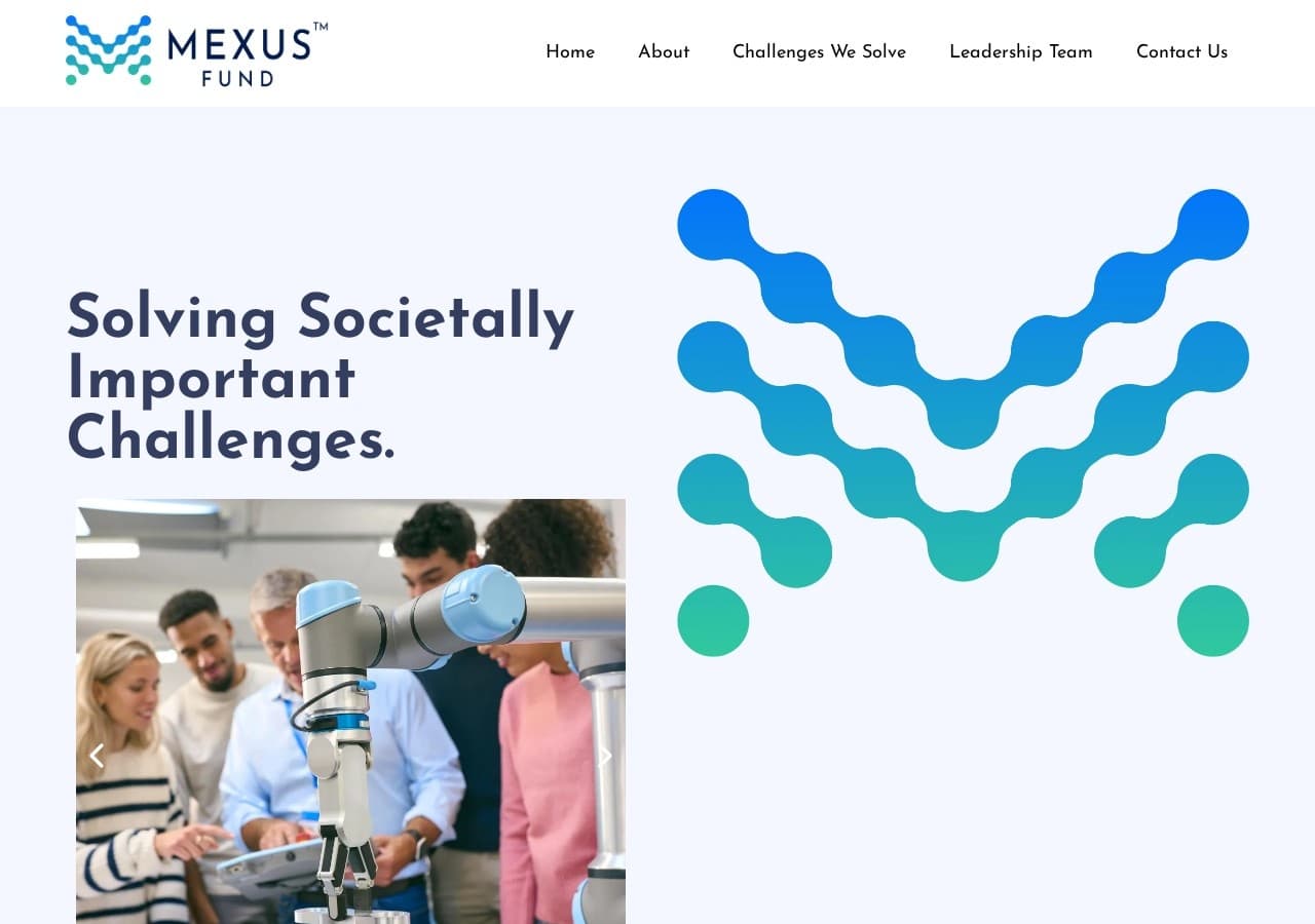 Homepage preview of Mexus Fund