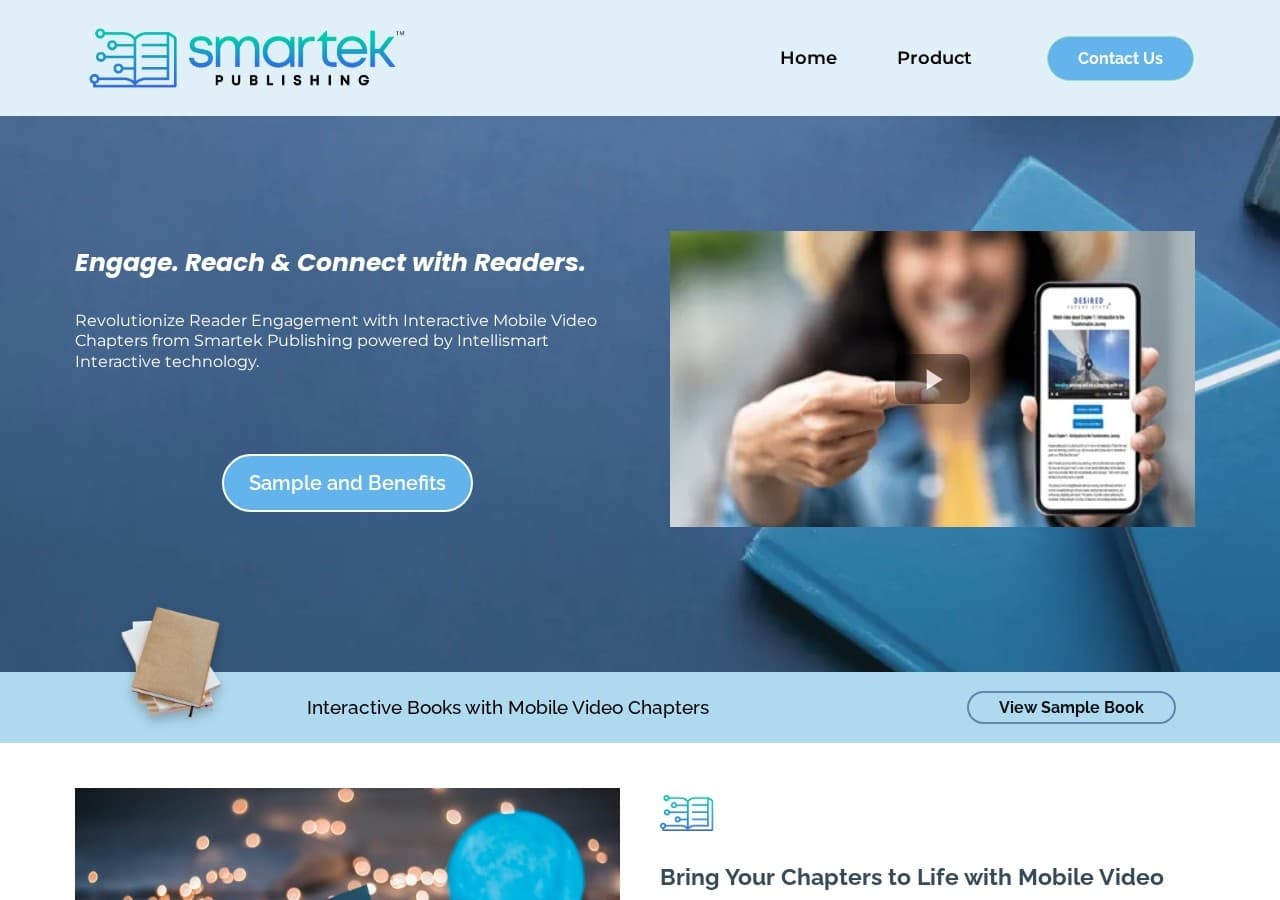 Homepage preview of Smartek Publishing